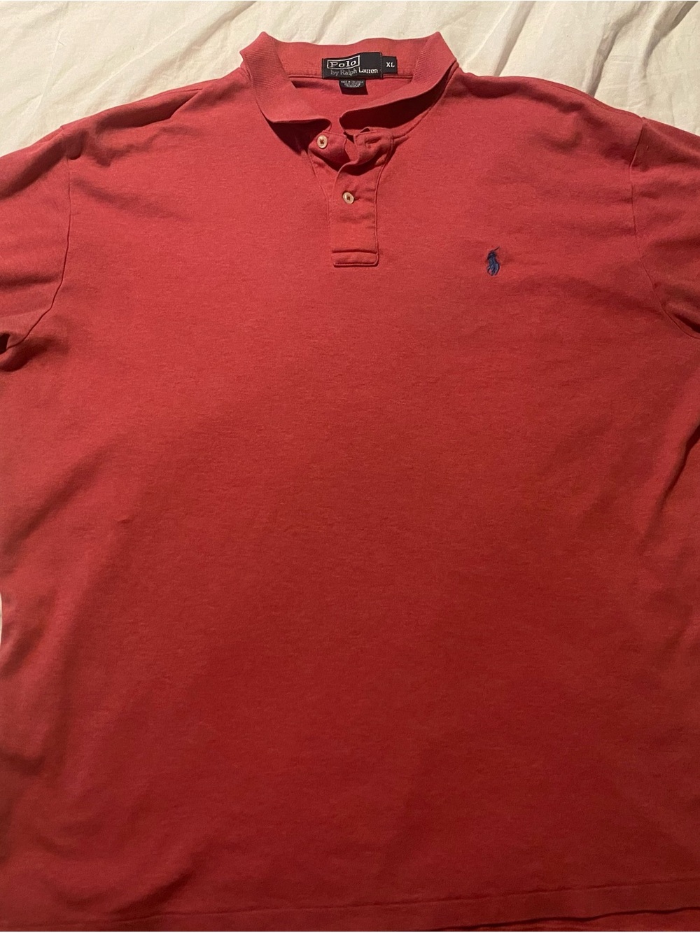 Ralph Lauren Men’s Polo in Deep Red with Navy Pony